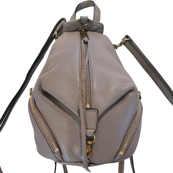 REBECCA MINKOFF mini Julian Pebbled leather Backpack - Picture 2 of 16